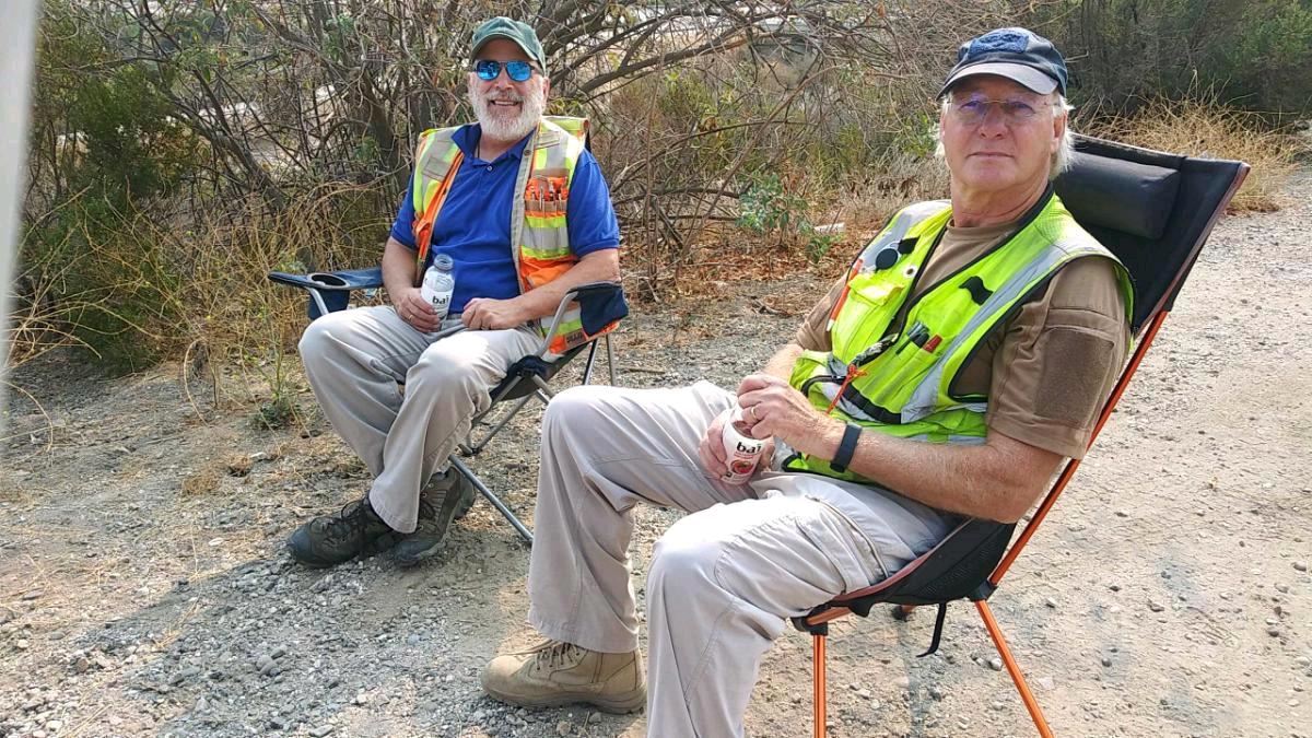 Ed and Robert sitting